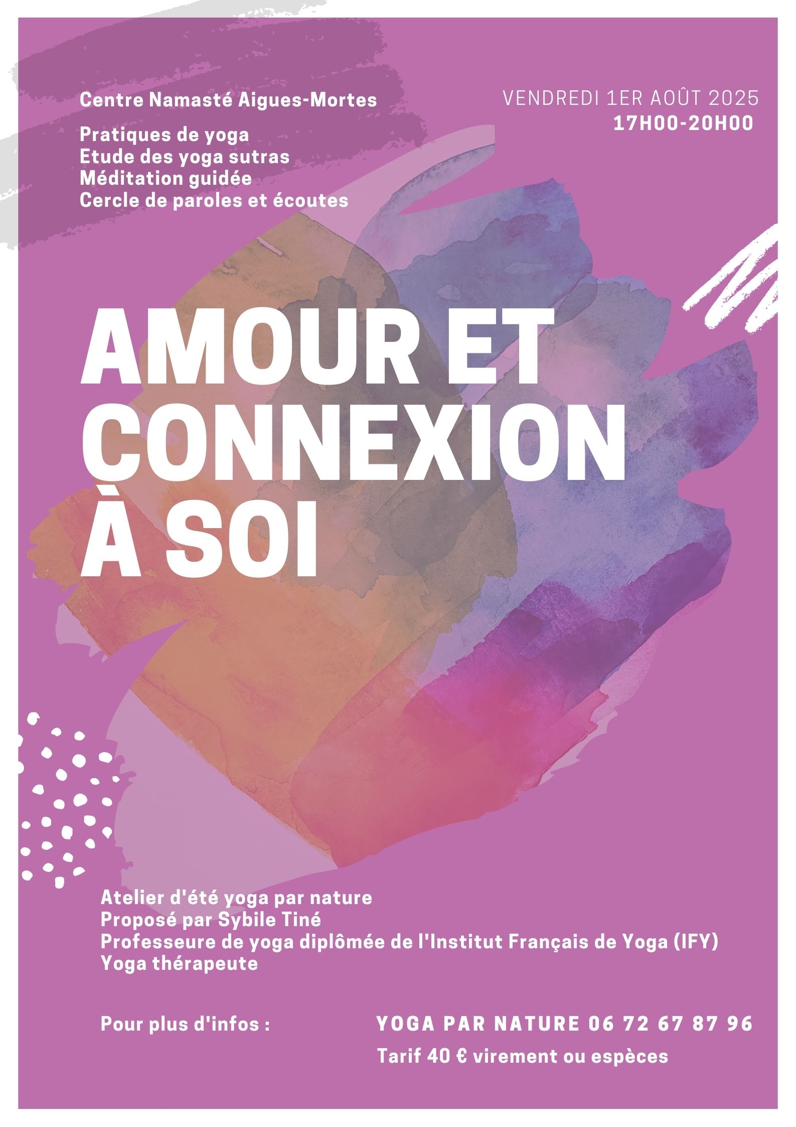 ~Atelier yoga pour tous~ avec Sybile Centre de bien être & développement personnel Centre de bien être & développement personnel