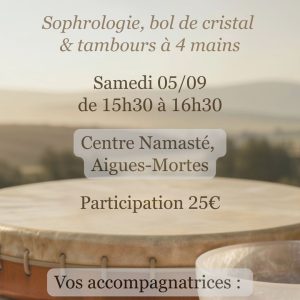 Atelier sophrologie et bain sonore avec Stéphanie et Céline Centre de bien être & développement personnel Centre de bien être & développement personnel