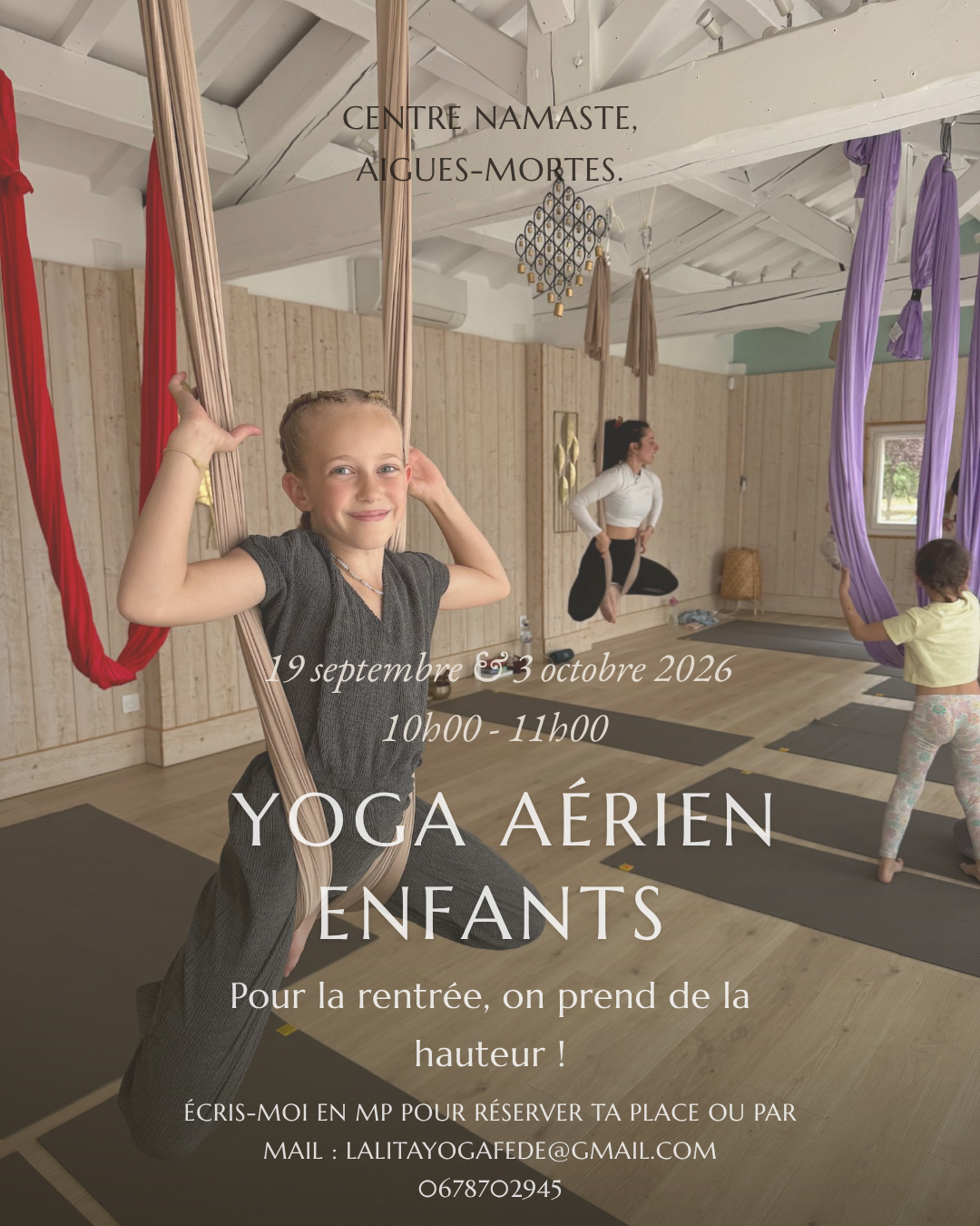 Yoga aérien enfants avec Federica Centre de bien être & développement personnel Centre de bien être & développement personnel